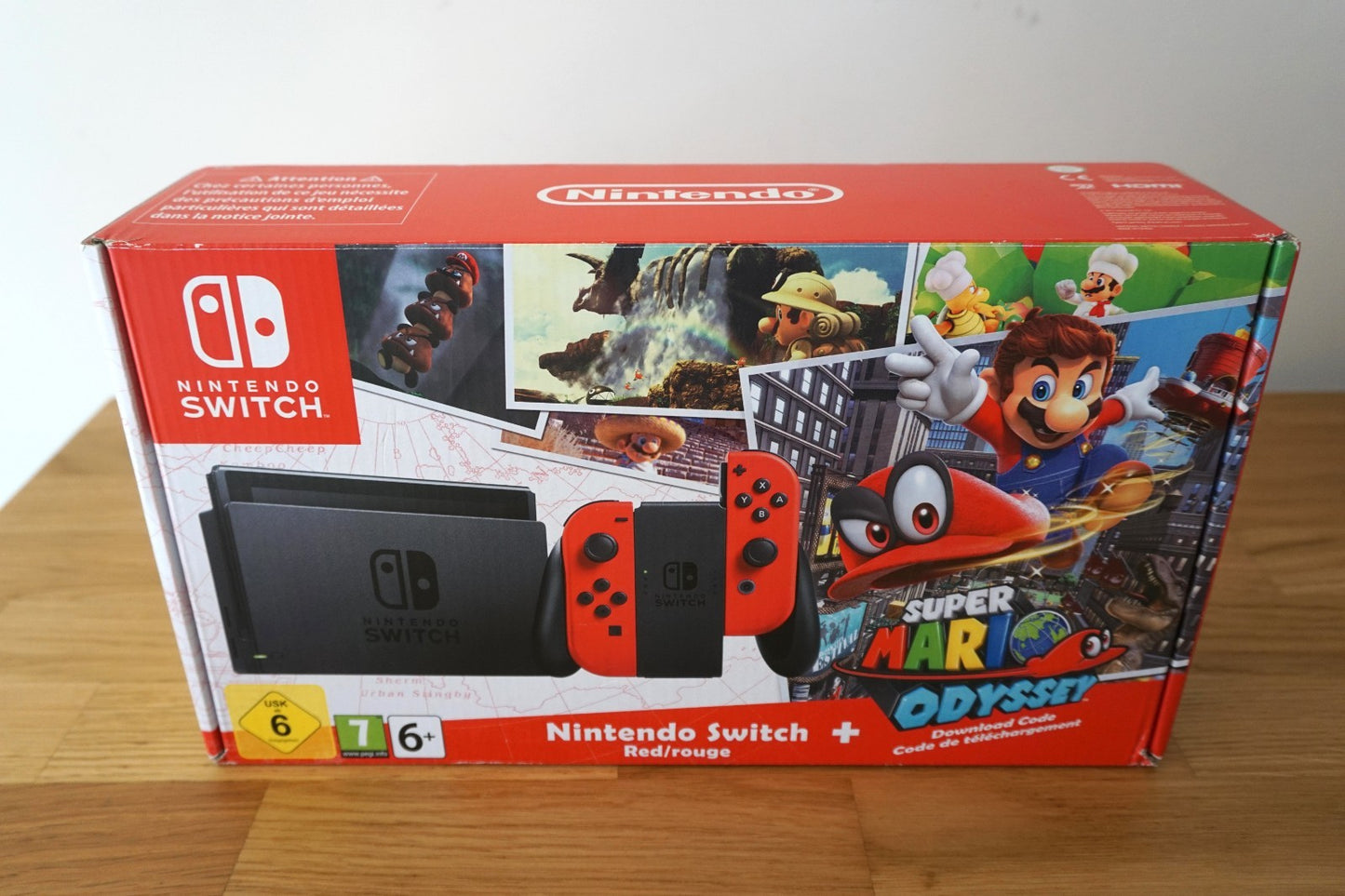Nintendo Switch Super Mario Odyssey Edition Console Bundle + Super Mario Odyssey