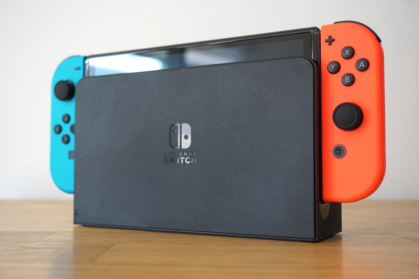 Nintendo Switch OLED Console 64GB Bundle | Neon Blue & Red | Mario Kart 8 Deluxe