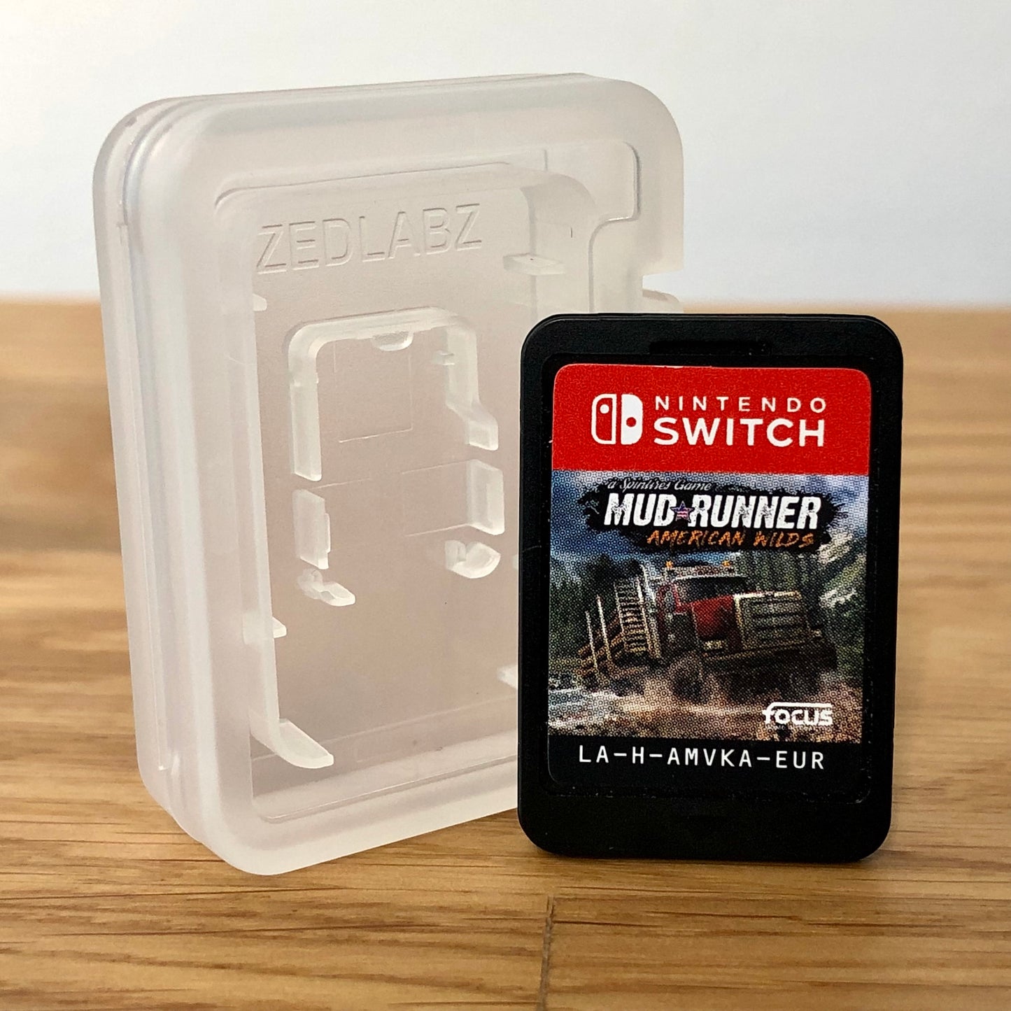Cartridge front of Mud Runner for Nintendo Switch, featuring game title.