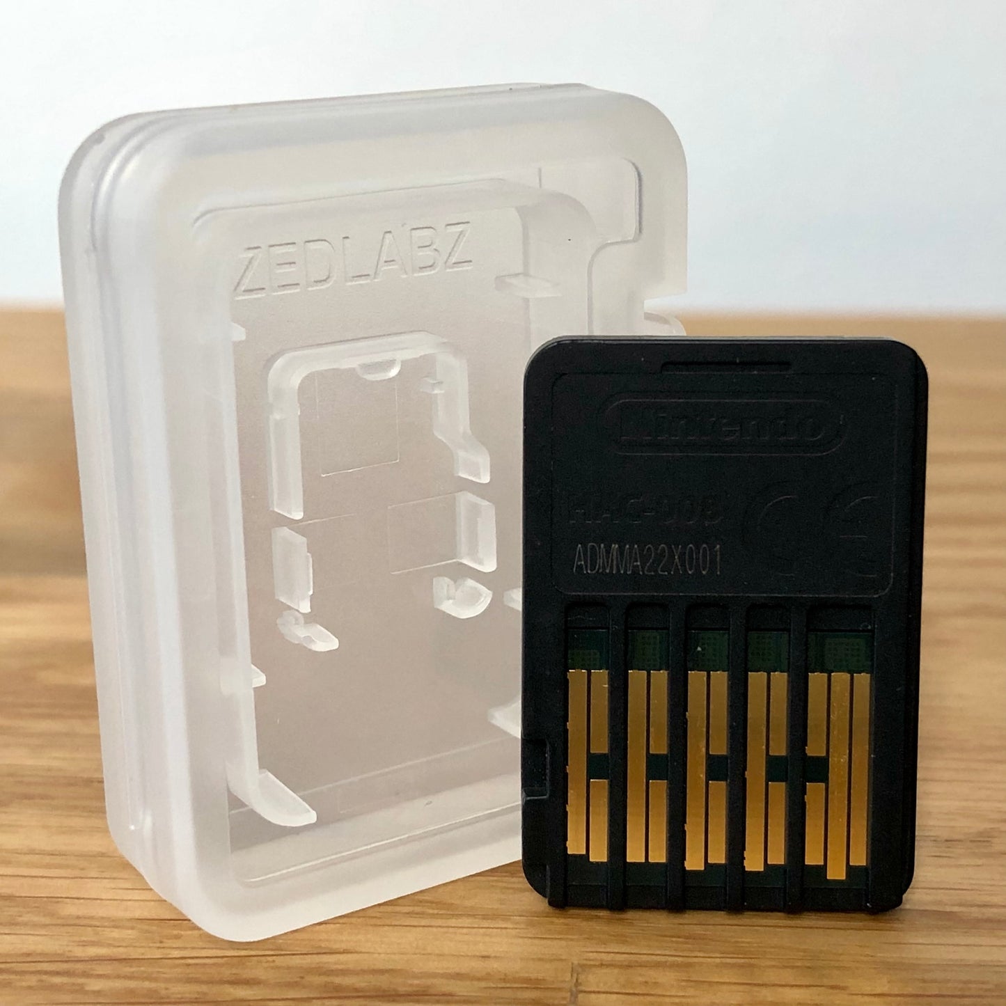 Cartridge back of Rocket League for Nintendo Switch, showing data pins.