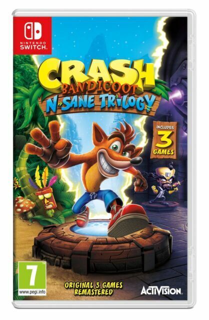 Crash Bandicoot N-sane Trilogy 🪼 Nintendo Switch Game 🚚 Same Day Dispatch