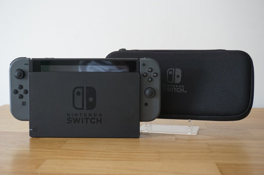 Nintendo Switch Console 32GB Grey - Good Condition | Includes All Acceossies