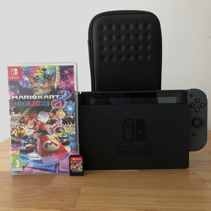 Nintendo Switch Console 32GB Bundle with Mario Kart 8 Deluxe | Good Condition