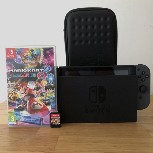 Nintendo Switch Console 32GB Bundle with Mario Kart 8 Deluxe | Good Condition
