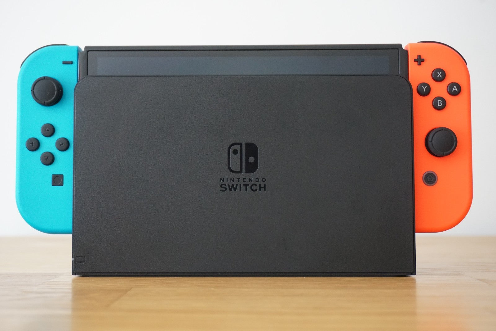 Nintendo Switch OLED Console 64GB Bundle | Neon Blue & Red | Mario Kart 8 Deluxe
