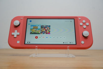 Nintendo Switch Lite Pink 🪼 Bundle + Animal Crossing & Captain Toad 🚚 Same Day