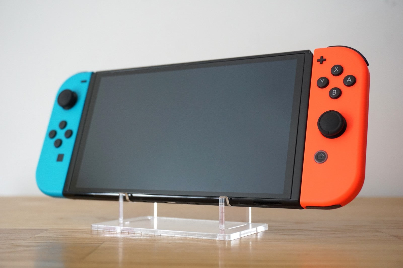 Nintendo Switch OLED Console 64GB Bundle | Neon Blue & Red | Mario Kart 8 Deluxe