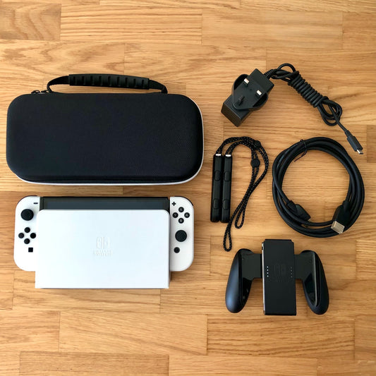 Nintendo Switch OLED Console 64GB White | Very Good Condition | All Accessories