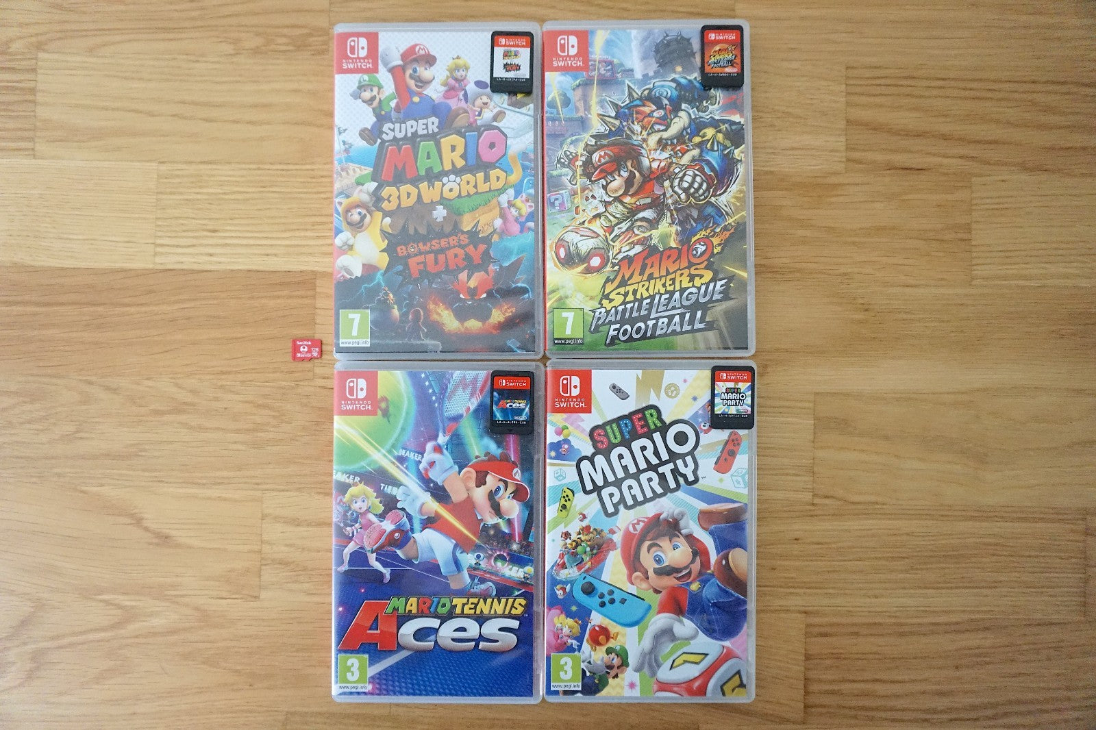 Nintendo Switch OLED 64GB 🪼Mario Red Edition Bundle + 4 Mario Games 🚚 Same Day