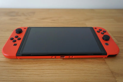 Nintendo Switch OLED 64GB 🪼Mario Red Edition Bundle + 4 Mario Games 🚚 Same Day