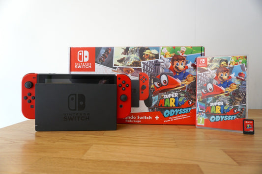 Nintendo Switch Super Mario Odyssey Edition Console Bundle + Super Mario Odyssey
