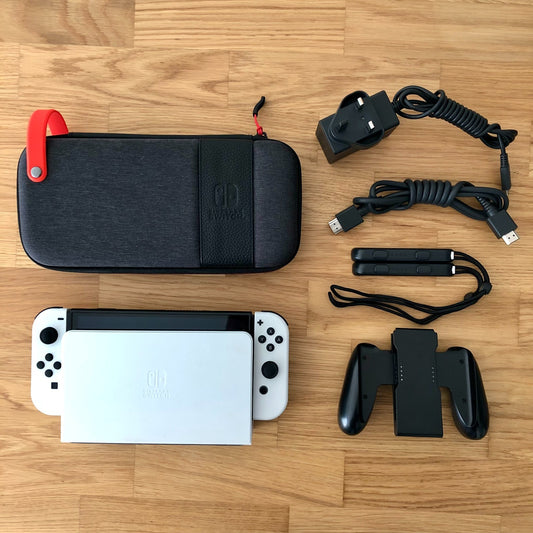 Nintendo Switch OLED Console 64GB White | Very Good Condition | All Accessories