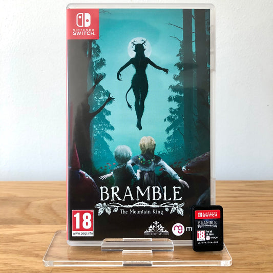 Front cover of Bramble: The Mountain King for Nintendo Switch, featuring game artwork and title.