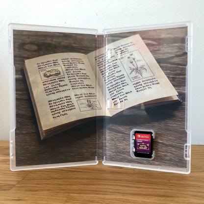 Inside the case of Pokémon Violet for Nintendo Switch, showing the cartridge and case design.