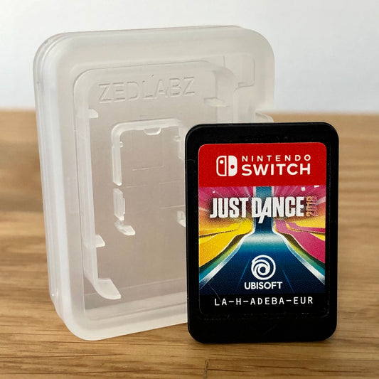 Cartridge front of Just Dance 2019 for Nintendo Switch, featuring game title.