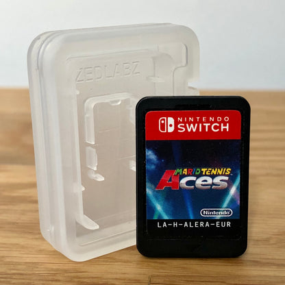 Cartridge front of Mario Tennis Aces for Nintendo Switch, featuring game title.