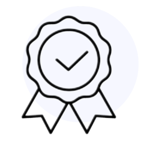 Icon showing checkmark, symbolising Squid Gaming’s focus on quality preowned games.